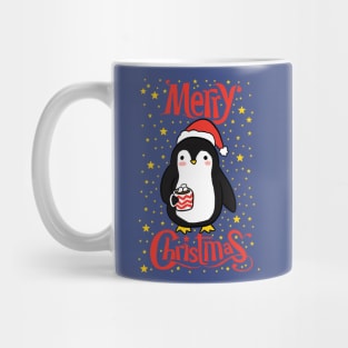 Merry Christmas Cute christmas penguin illustration Mug